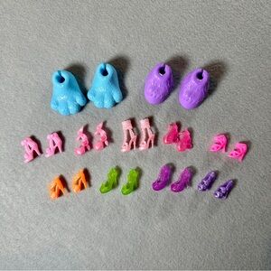 Lot of Barbie Shoes & Mixed Unbranded‎ Doll Footwear Heels And More!